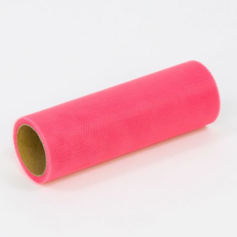Tiul w rolce 15cm x 10y koralowy